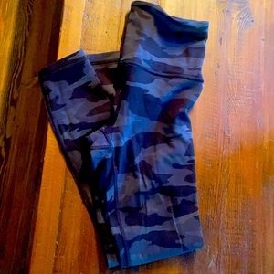 Athleta. Xxs. Camo black leggings. Brand new